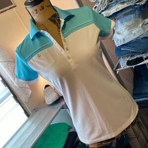 IZOD Gold vintage polo shirt size women’s extra small